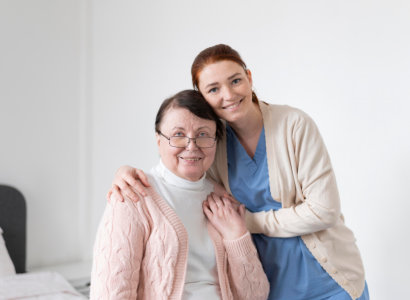 caregiver and elderly