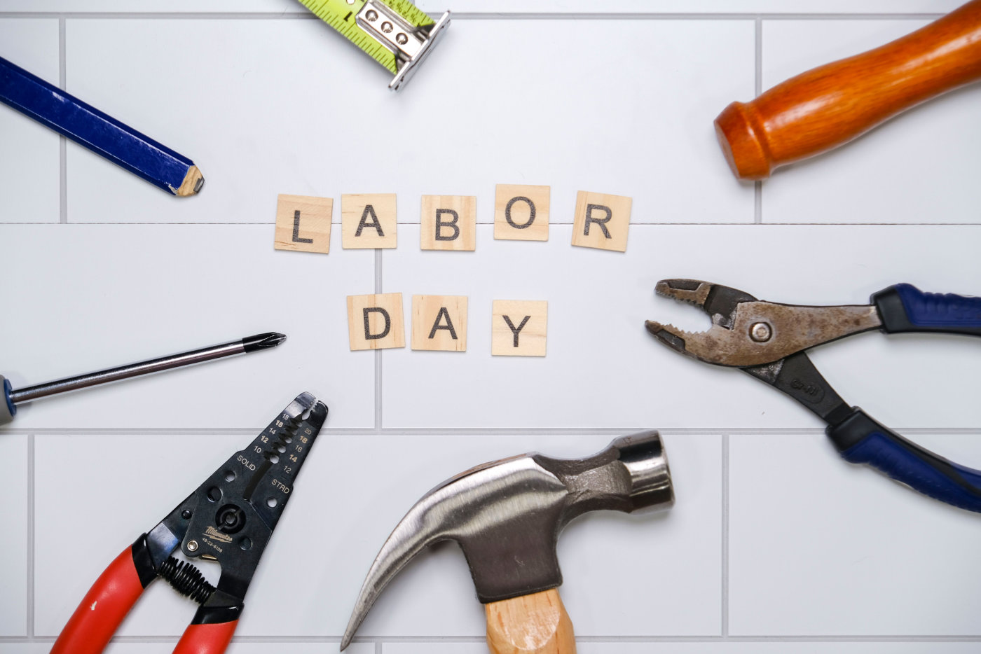 An illustration representing Labor Day, emphasizing the importance of workers' contributions to the U.S. economy.